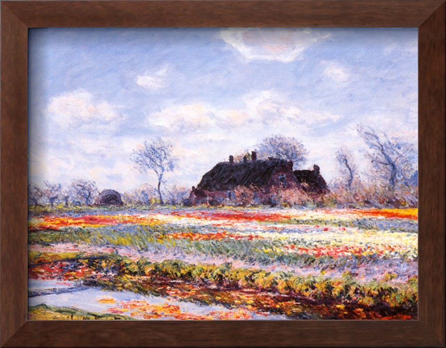 Tulip Fields at Sasenheim - Claude Monet Paintings